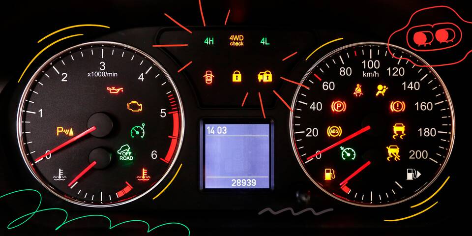 Как погасить лампочку Airbag на панели приборов
