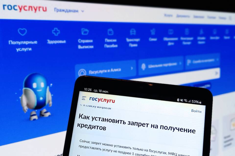 Как снять запрет на получение кредита через Госуслуги