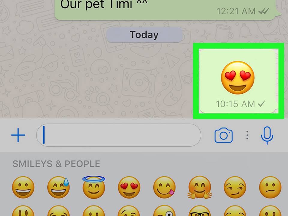 Как удалить стикер в WhatsApp на iPhone