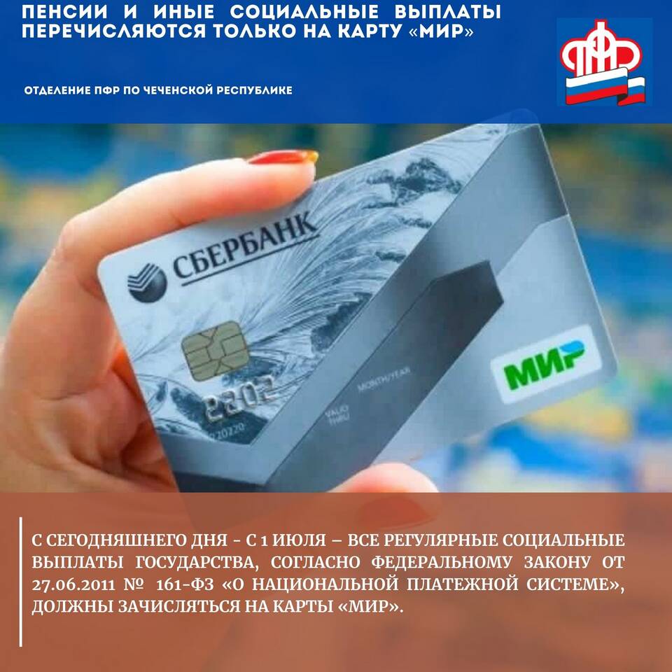На что перечисляют пенсию