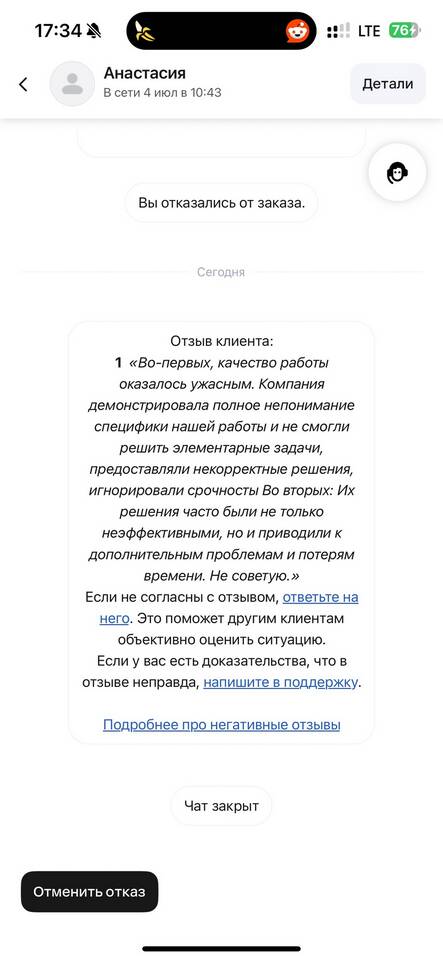 Почему на Профи нет заказов