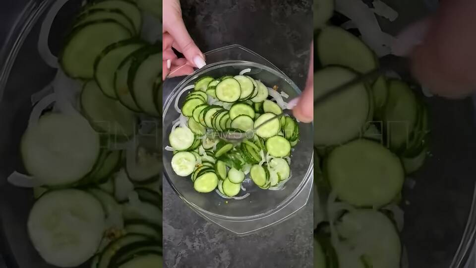 Салат из огурцов как в Макдональдсе