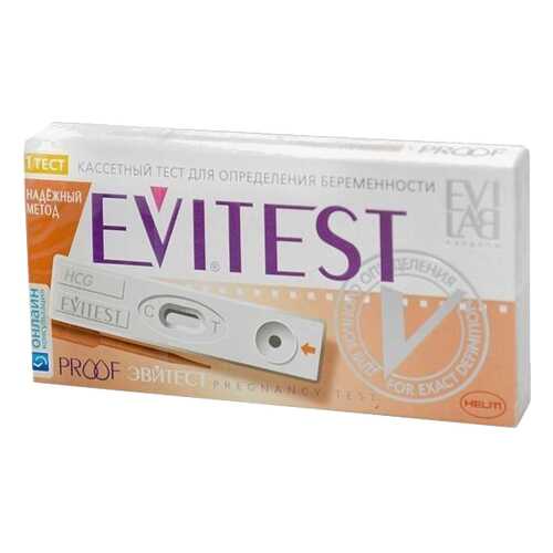 Тест кассета на определение беременности Evitest Proof держатель пипетка в Горздрав