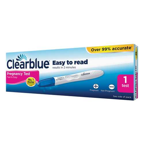 Тест на беременность Clearblue easy цифровой 2 шт. в Горздрав
