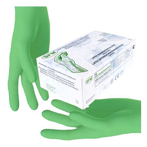 Перчатки медицинские с запахом мяты 50 пар SFM Hospital Products SMOOTH SKIN mint 50 в Горздрав