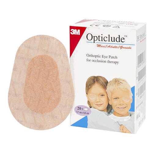 Пластырь 3M Opticlude глазной 5,7 ? 8,0 см бежевый с картинками 100 шт/кор 1539М Maxi в Горздрав