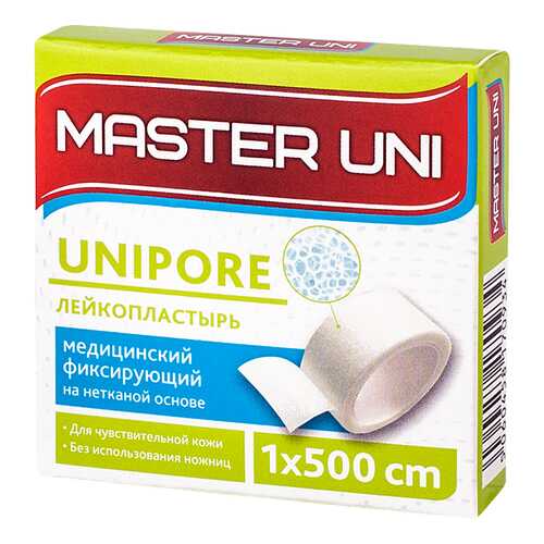 Пластырь Master Uni Unipore фиксирующий на нетканой основе 1 х 500 см в Горздрав