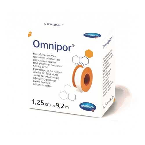 Пластырь Omnipor фиксирующий из нетканого для чувствительной кожи 1,25 см х 9,2 м в Горздрав