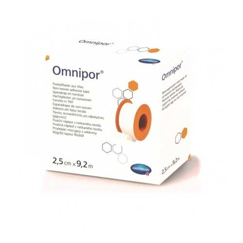 Пластырь Omnipor фиксирующий из нетканого для чувствительной кожи 2,5 см х 9,2 м в Горздрав