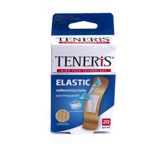 Пластырь Teneris Elastic бактерицидный с ионами серебра на тканевой основе 20 шт. в Горздрав