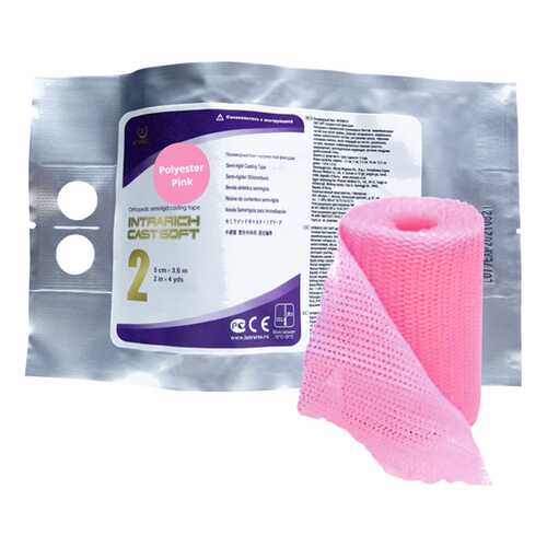 Полимерный бинт полужесткой (мягкой) фиксации INTRARICH CAST SOFT 5,0 см х 3,6 м розовый в Горздрав