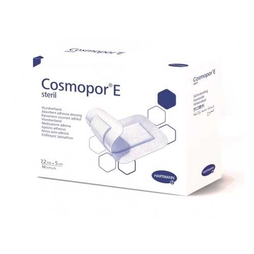 Повязка Cosmopor E послеоперационная стерильная самоклеящаяся 7,2 х 5 см 10 шт. в Горздрав