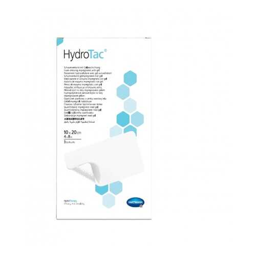 Повязка HydroTac ГидроТак губчатая с гидрогелевым покрытием 10х20 см 3 шт. 685833 в Горздрав