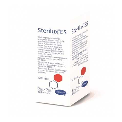 Салфетки Sterilux ES марлевые нестерильные 13 нитей и 8 слоев 5 х 5 см 100 шт. в Горздрав