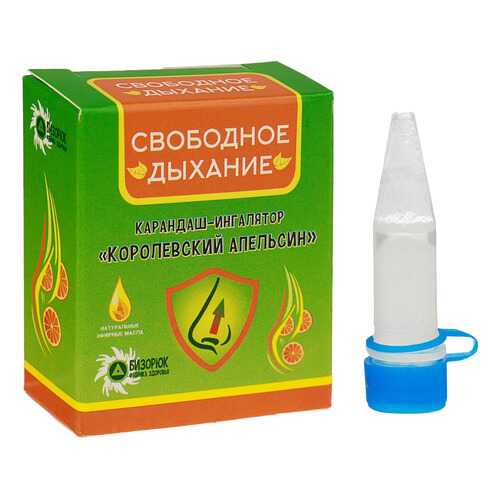 Карандаш-ингалятор Бизорюк Фабрика здоровья свободное дыхание королевский апельсин в Горздрав