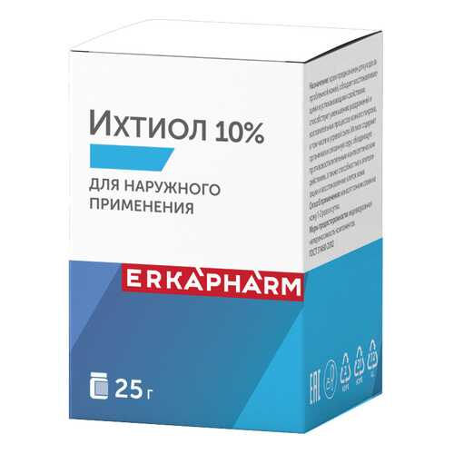 Ихтиол крем для наружного применения 10% 25 г в Горздрав