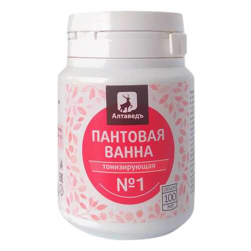 Пантовая ванна Алтаведъ Тонизирующая с красным корнем, зверобоем, маральим корнем 100 мл в Горздрав