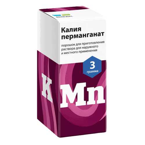 Калия перманганат пор. для пригот. раствора для местного и наруж.прим.3 г №1 Renewal в Горздрав