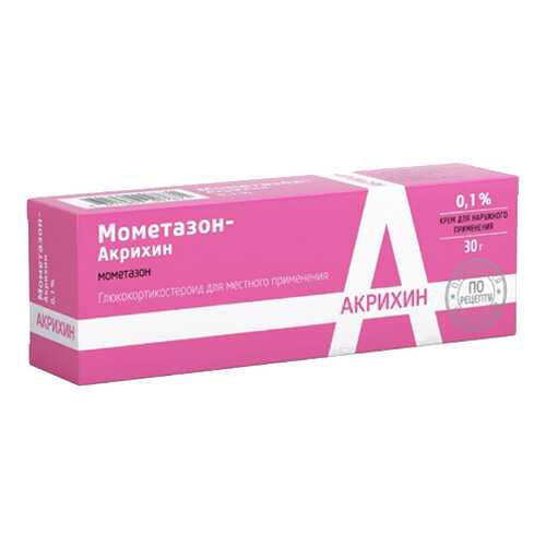 Мометазон-Акрихин крем для наруж.прим.0,1% 30 г в Горздрав