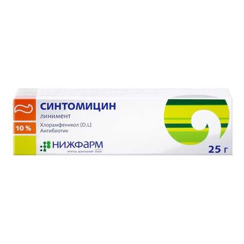 Синтомицин линимент 10% 25 г Нижфарм в Горздрав