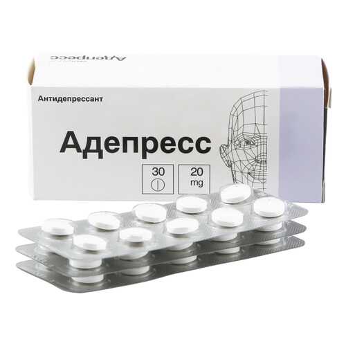 Адепресс таблетки 20 мг 30 шт. в Горздрав