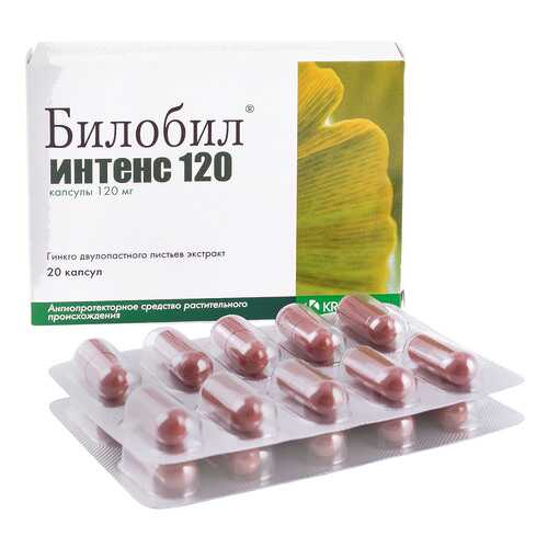Билобил интенс 120 капсулы 120 мг 20 шт. в Горздрав