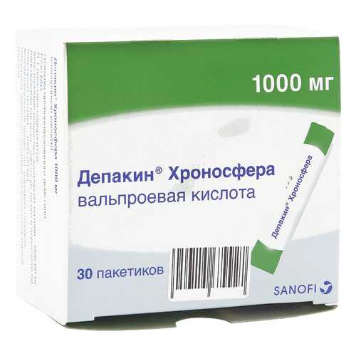 Депакин Хроносфера гранулы 1000 мг 30 шт. в Горздрав