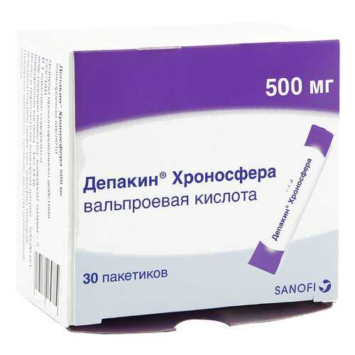 Депакин Хроносфера гранулы 500 мг 30 шт. в Горздрав