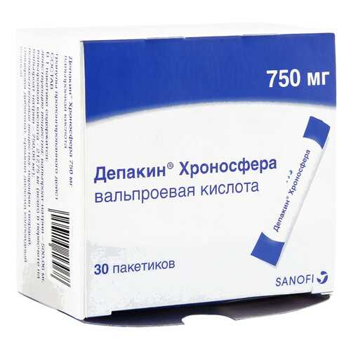 Депакин Хроносфера гранулы 750 мг 30 шт. в Горздрав