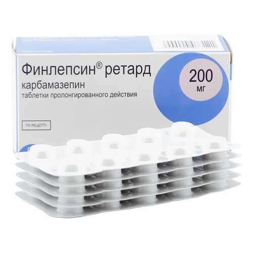 Финлепсин ретард таблетки 200 мг 50 шт. в Горздрав