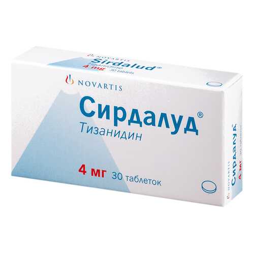 Сирдалуд таблетки 4 мг №30 в Горздрав