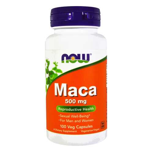 Бустер тестостерона NOW Maca 500 мг 100 капсул в Горздрав