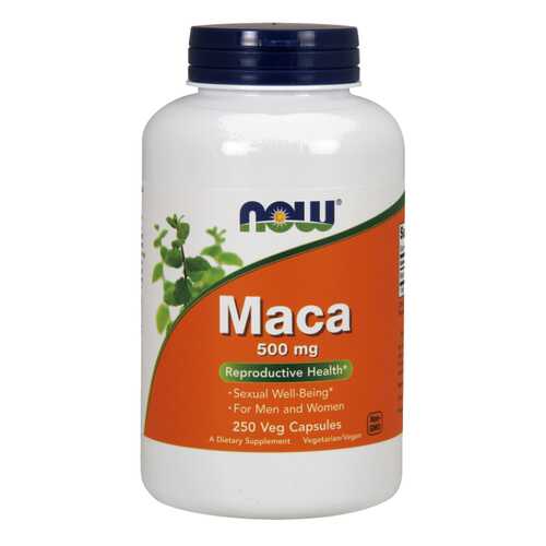 Бустер тестостерона NOW Maca 500 мг 250 капсул в Горздрав