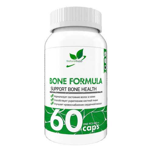 Добавка Кальций магний цинк NaturalSupp Bone Formula капсулы 60 шт. в Горздрав