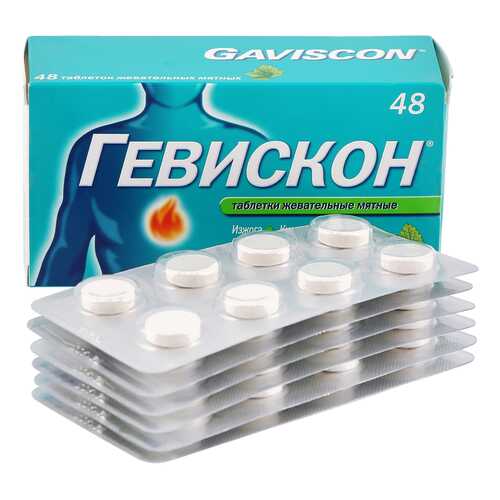 Гевискон мята таб.жев. №48 в Горздрав