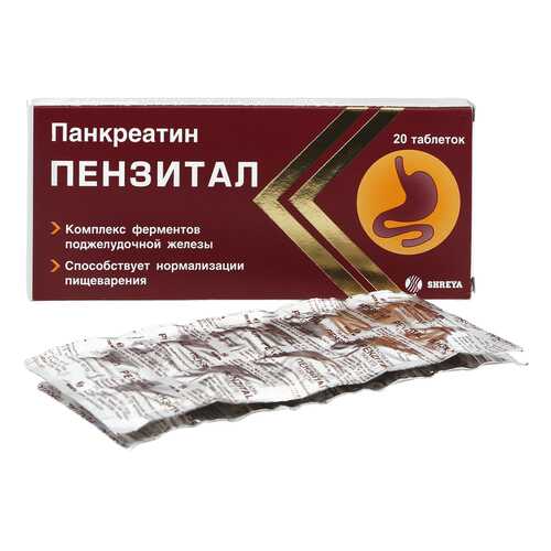 Пензитал таблетки кишечнораств. 20 шт. в Горздрав