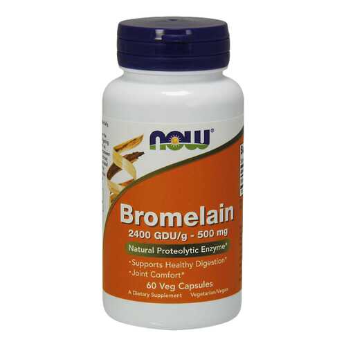 Для пищеварения NOW Bromelain 500 мг 60 капсул в Горздрав