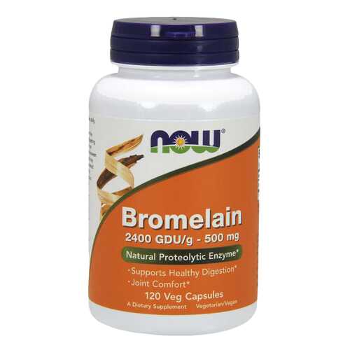 Для пищеварения NOW Bromelain 500 мг120 капсул в Горздрав