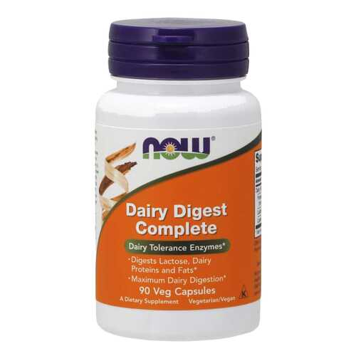 Для пищеварения NOW Dairy Digest Complete 90 капсул в Горздрав