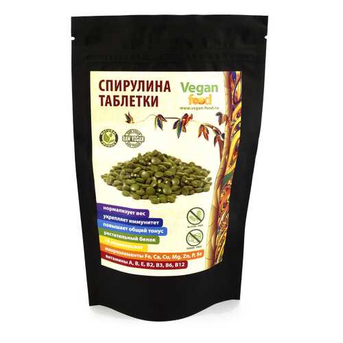 Водоросль Спирулина прессованная Super Green Food таблетки 100 г 200 шт. в Горздрав
