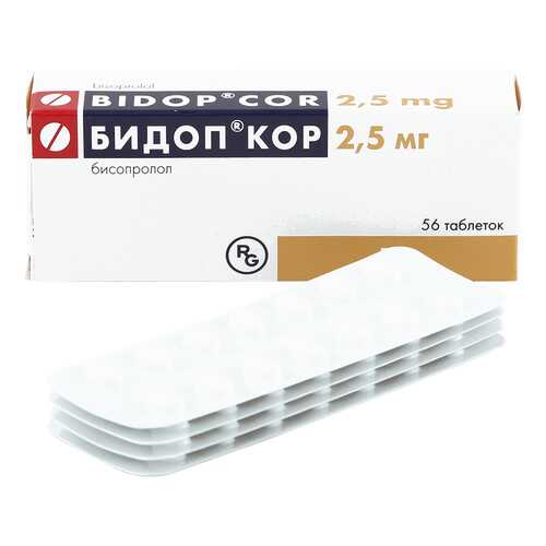 Бидоп Кор таблетки 2.5 мг 56 шт. в Горздрав
