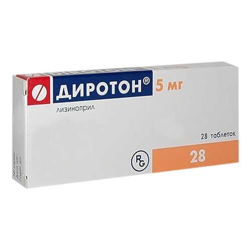 Диротон таблетки 5 мг №28 в Горздрав
