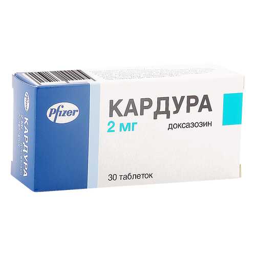 Кардура таблетки 2 мг 30 шт. в Горздрав