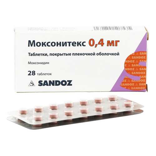 Моксонитекс таблетки 0,4 мг 28 шт. в Горздрав