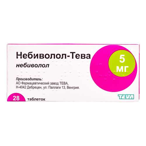Небиволол таблетки 5 мг 28 шт. в Горздрав