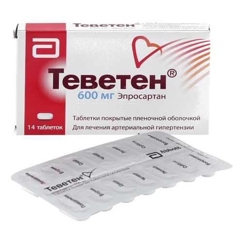 Теветен таблетки, покрытые оболочкой 600 мг №14 в Горздрав