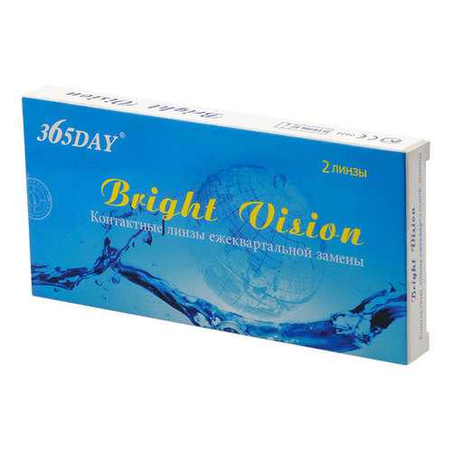 Контактные линзы 365Day Bright Vision 2 линзы R 8,6 -6,0 в Горздрав