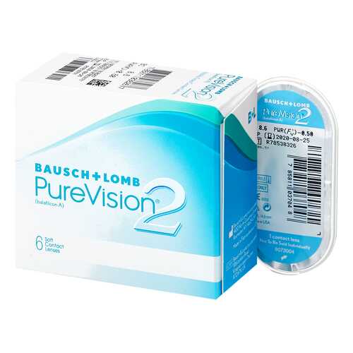 Контактные линзы PureVision 2 6 линз +5,25 в Горздрав