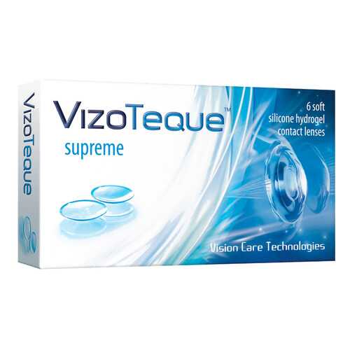 Контактные линзы VizoTeque Supreme 6 линз R 8,6 -4,75 в Горздрав