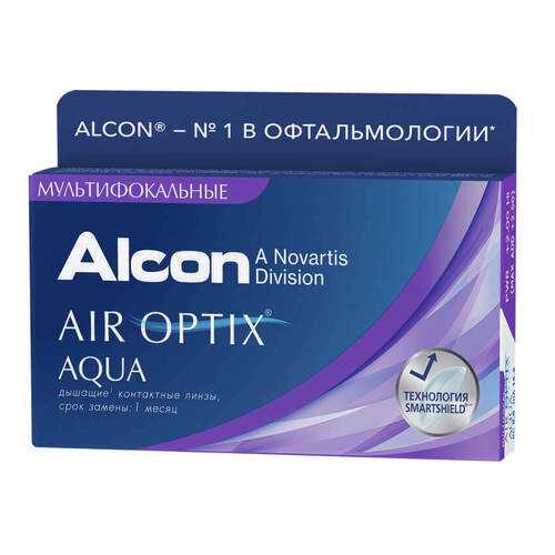 Контактные линзы Air Optix Aqua Multifocal 3 линзы low +2,75 в Горздрав